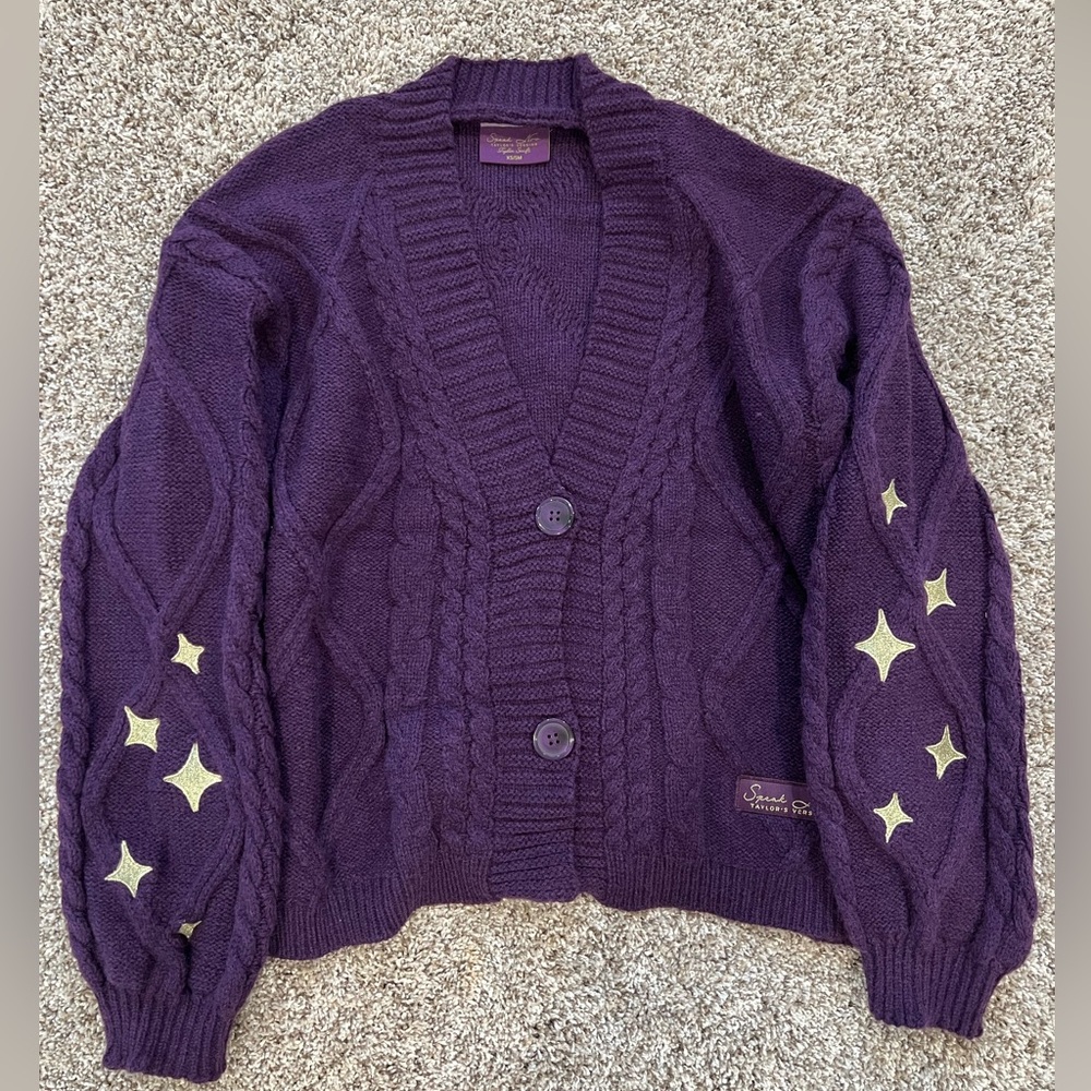 Taylor Swift Cardigan Speak Now (Taylor’s Version)- Purple xs/sm